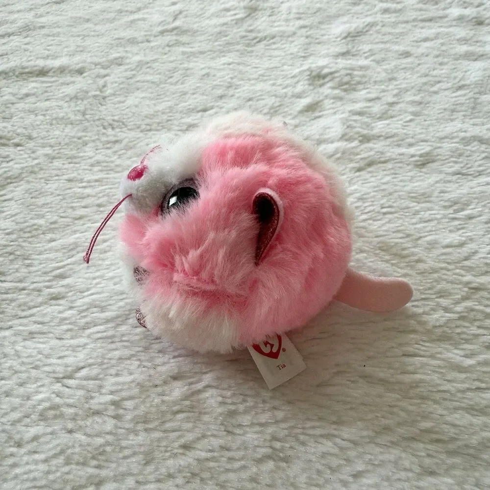 TY Puffies (Beanie Balls) - TIA the Valentines Day Cat 4